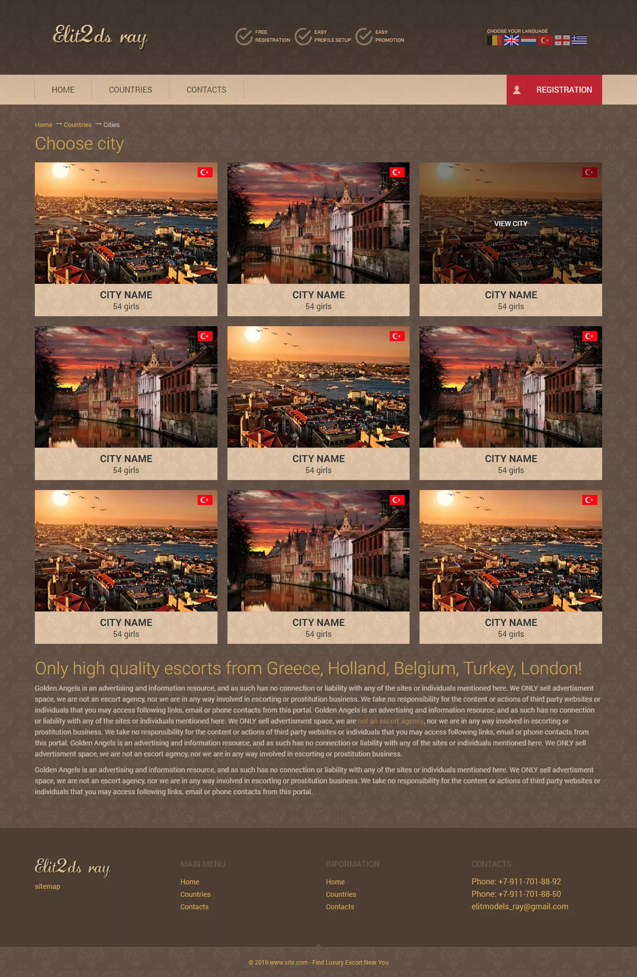 elit2ds site cities page preview