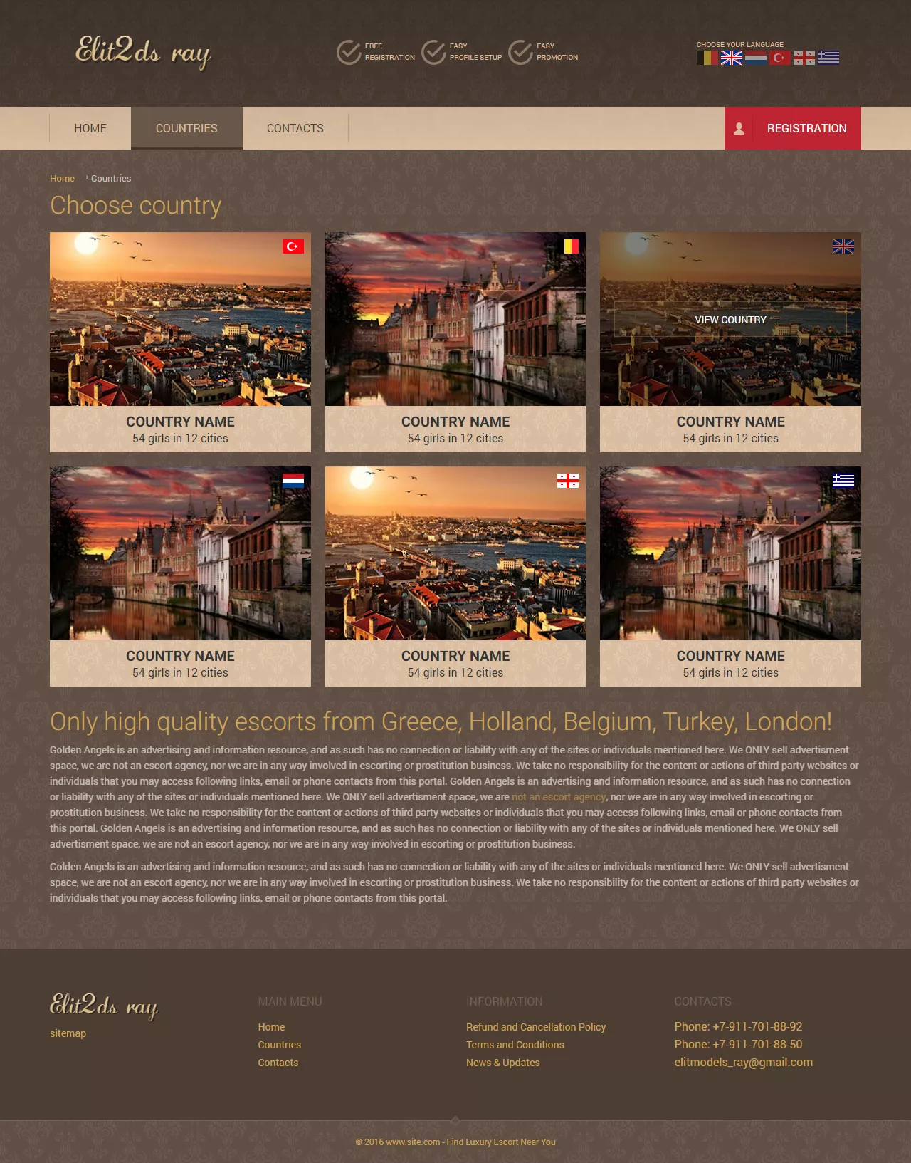 elit2ds site countries page preview