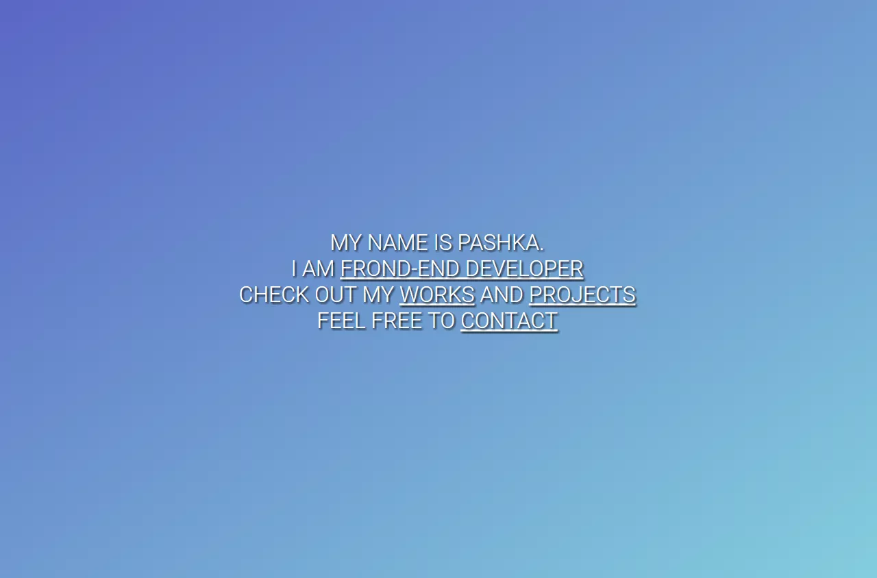 portfolio site index page preview